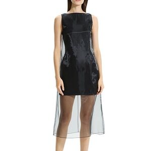 NWT Theory Organza Layer Mini Shift Dress size 12